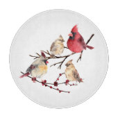 Mannelijk Vrouw Kardinaal Natuur Rode vogel Snijplank (Voorkant)