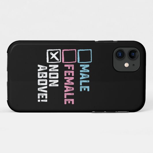 Mannelijk Vrouw niet boven! Grappige transgender h Case-Mate iPhone Case (Achterkant (horizontaal))