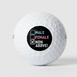 Mannelijk Vrouw niet boven! Grappige transgender h Golfballen