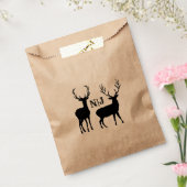 Mannelijk Vrouw rustieke herten bruiloft gepersona Bedankzakje (Gezegeld)