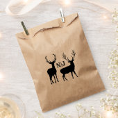 Mannelijk Vrouw rustieke herten bruiloft gepersona Bedankzakje (Geknipt)