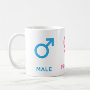 Mannelijk Vrouwelijke Coder Symbool Grappig Progra Koffiemok