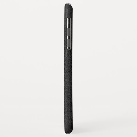 Mannelijk Zwart & Bruin  Faux Leather Case-Mate iPhone Case (Achterkant/links)