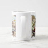 Mannelijke acrobaten die optreden in een circus grote koffiekop (Achterkant)