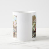 Mannelijke acrobaten die optreden in een circus grote koffiekop (Voorkant)