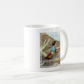 Mannelijke acrobaten die optreden in een circus koffiemok (Voorkant rechts)