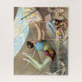 Mannelijke acrobaten die optreden in een circus legpuzzel (Verticaal)