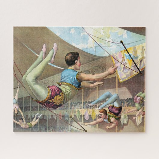 Mannelijke acrobaten die optreden in een circus legpuzzel (Horizontaal)