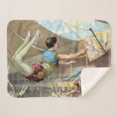 Mannelijke acrobaten die optreden in een circus sherpa deken (Voorkant (horizontaal))