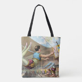 Mannelijke acrobaten die optreden in een circus tote bag (Achterkant)