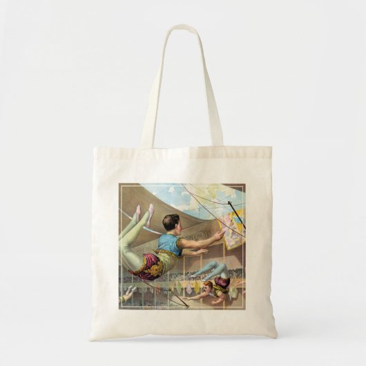 Mannelijke acrobaten die optreden in een circus tote bag (Voorkant)