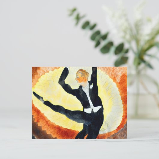 Mannelijke acrobatische danser van Charles Demuth Briefkaart (Staand voorkant)