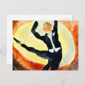 Mannelijke acrobatische danser van Charles Demuth Briefkaart (Voorkant / Achterkant)