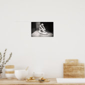 Mannelijke afbeelding in marmer poster (Keuken)