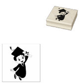 Mannelijke Afgestudeerde Stempel (Gestempeld)