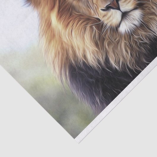 Mannelijke Afrikaanse Lion Tissuepapier (Detail)