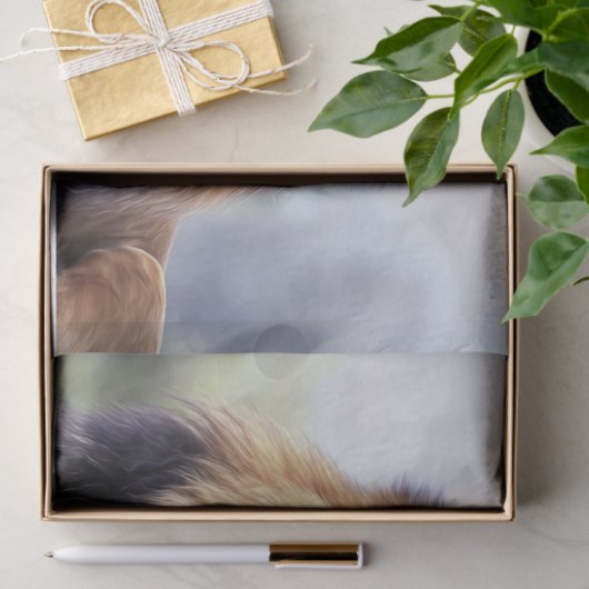 Mannelijke Afrikaanse Lion Tissuepapier (Geschenk)