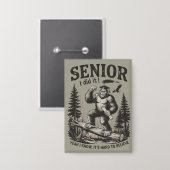 Mannelijke Afstuderen 2026 Afgestudeerd Senior Sch Button (Voorkant / Achterkant)