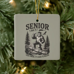 Mannelijke Afstuderen 2026 Afgestudeerd Senior Sch Keramisch Ornament