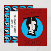 Mannelijke Afstuderen Dot Kaart (Voorkant / Achterkant)