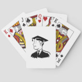 Mannelijke Afstuderen speelkaarten (Achterkant)