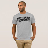 mannelijke animatiehoofdrolspeler t-shirt (Voorkant volledig)