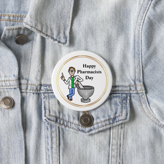 Mannelijke apotheker Dag Button (In situ)
