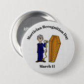 Mannelijke arts met Coffin-Button Ronde Button 7,6 Cm (Voorkant /achterkant)