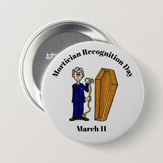 Mannelijke arts met Coffin-Button Ronde Button 7,6 Cm (Voorkant /achterkant)