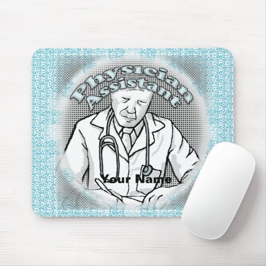 mannelijke artsenassistent muismat (Met muis)