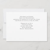 Mannelijke atleet Sport Bold Afstuderen 1-Foto Aankondiging (Achterkant)