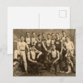  Mannelijke atleten Briefkaart (Voorkant / Achterkant)