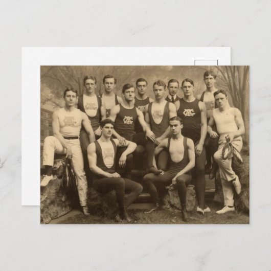  Mannelijke atleten Briefkaart (Voorkant / Achterkant)