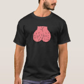 Mannelijke ballen Testikel Mannelijke Testes Humor T-shirt (Voorkant)