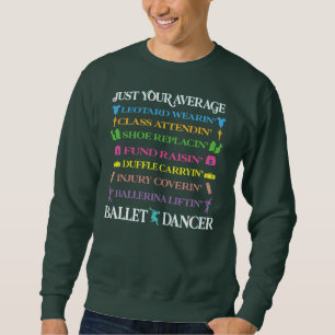 Mannelijke balletdanser die vader-zoon dansen comb trui