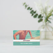 Mannelijke Bather Portret, Schoonmaakmachine voor  Visitekaartje (Staand voorkant)