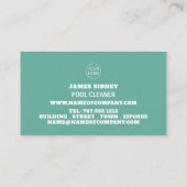 Mannelijke Bather Portret, Schoonmaakmachine voor  Visitekaartje (Achterkant)