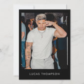 Mannelijke beïnvloeder Actor Comp Kaart 5 Foto QR  (Voorkant)