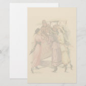 Mannelijke bevalling briefpapier (Voorkant / Achterkant)