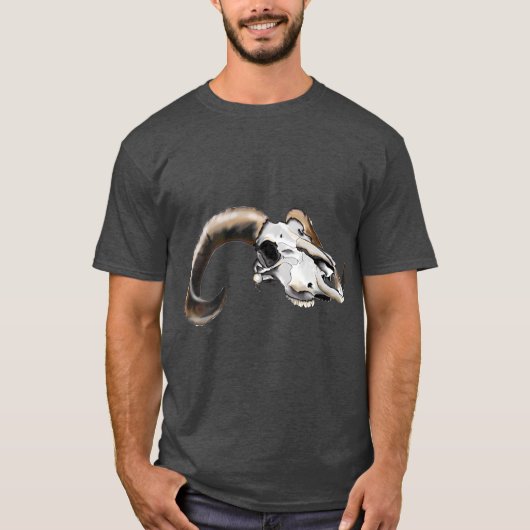 Mannelijke Bighorn Sheep T-shirt (Voorkant)