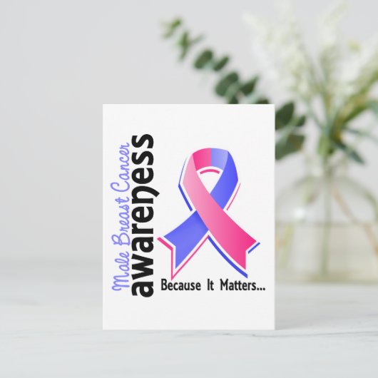 Mannelijke borstkanker Bewustheid 5 Briefkaart (Staand voorkant)