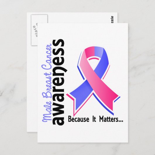 Mannelijke borstkanker Bewustheid 5 Briefkaart (Voorkant / Achterkant)
