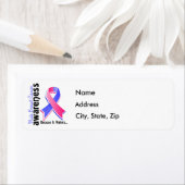 Mannelijke borstkanker Bewustheid 5 Etiket (Insitu)