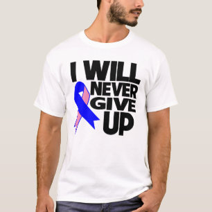 Mannelijke borstkanker die ik nooit zal opgeven t-shirt