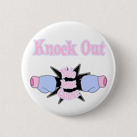 Mannelijke borstkanker ronde button 5,7 cm (Voorkant)
