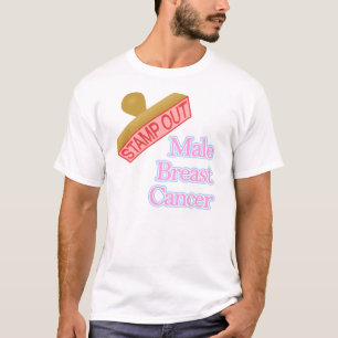 Mannelijke borstkanker t-shirt