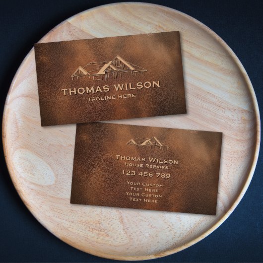 Mannelijke bouw Handyman Carpenter Tools Visitekaartje