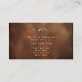 Mannelijke bouw Handyman Carpenter Tools Visitekaartje (Achterkant)