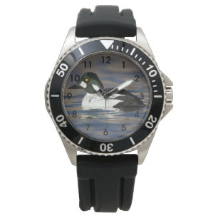 Mannelijke brilduiker horloge