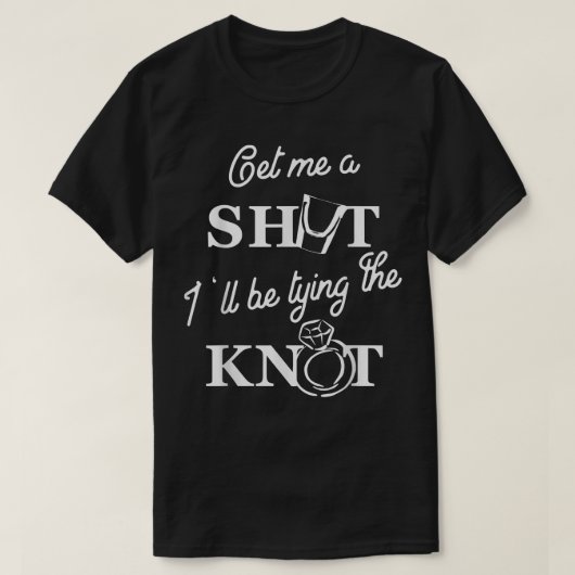 Mannelijke Bruidegom Bachelor s grappige uitsprake T-shirt (Design voorkant)